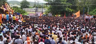 ಹಿಂದೂ ಮಹಾ ಗಣಪತಿಯ ಶೋಭಾಯಾತ್ರೆ ಜನ ಸಾಗರವೋ ಸಾಗರ  