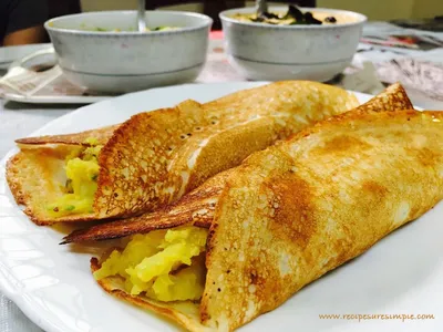 ರುಚಿಕರವಾದ ಆಲೂಗಡ್ಡೆ ದೋಸೆ ಮಾಡುವ ವಿಧಾನ   potato dosa